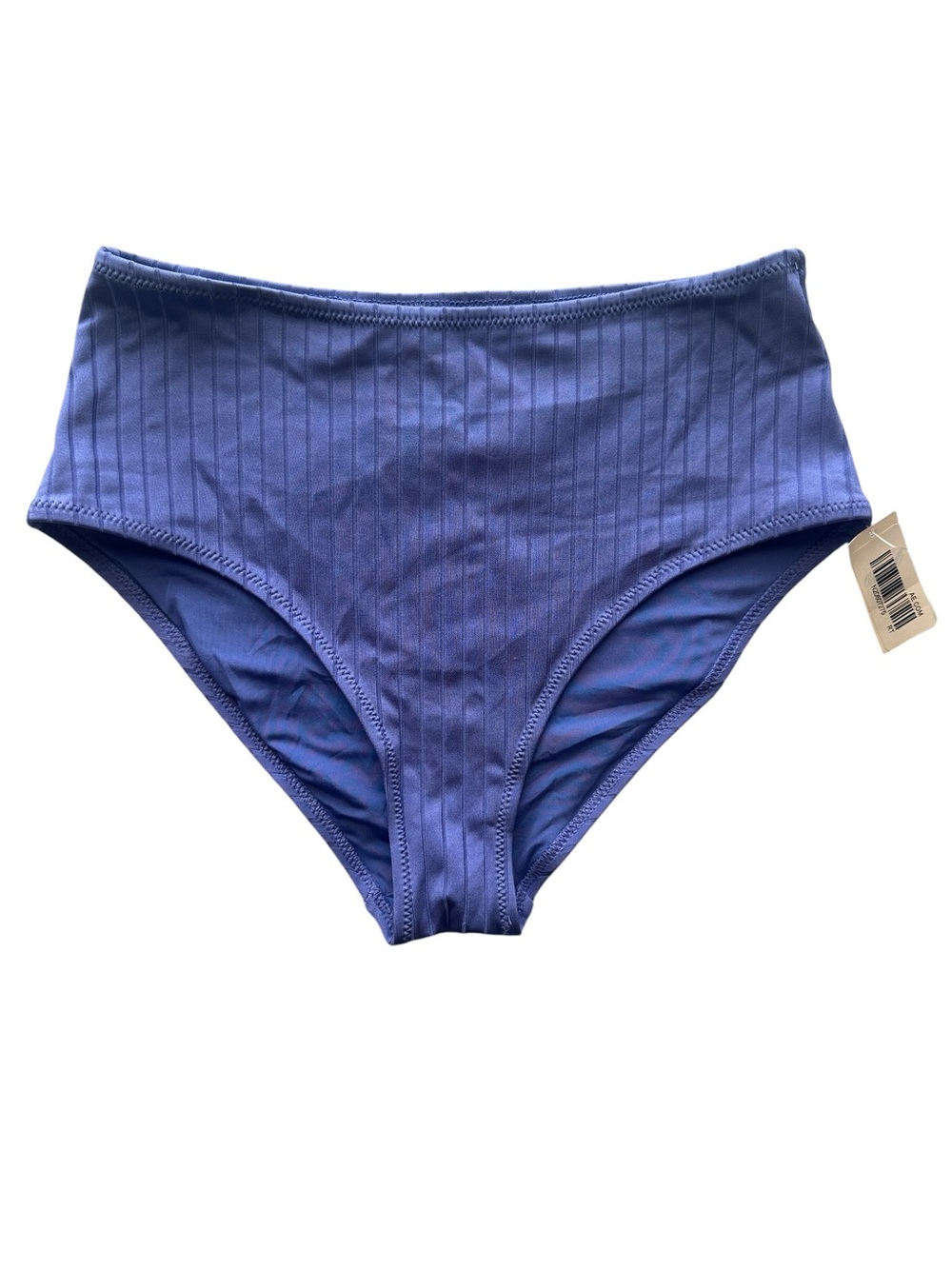 aerie Ribbed High-Waist Bikini Bottoms - Periwinkle Blue XS NWT